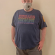 Former sports journalist Ian Powers in his gear after getting arrested Saturday night in Times Square protesting.